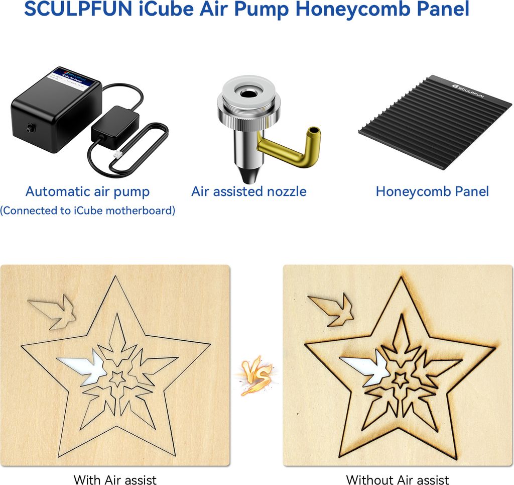 SCULPFUN iCube Pro 5W Graviermaschine mit Lightburn Produktbild 19