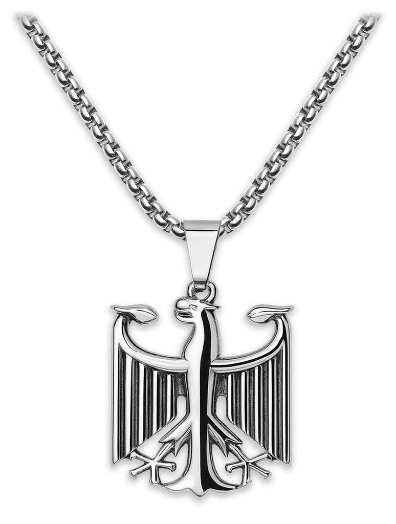 Edelstahl Halskette mit Bundesadler Anhänger, Länge  - Produktbild 