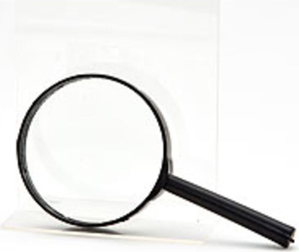 Lupe , Glas, 15 cm, Ø 8 cm, lose verpackt in Folie  -  -  - Produktbild 