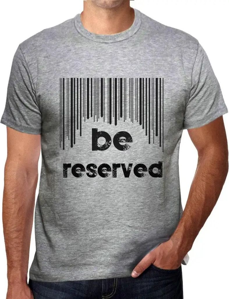 Herren Grafik T-Shirt Barcode reserviert werden – Barcode Be Reserved – Öko-Verantwortlich Vintage Jahrgang Kurzarm Lustige Druck Geburtstag G...