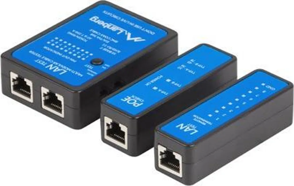 Lanberg NT-0404 Tester PoE e LAN Professionale - Diagnostica Rapida RJ45 - 6