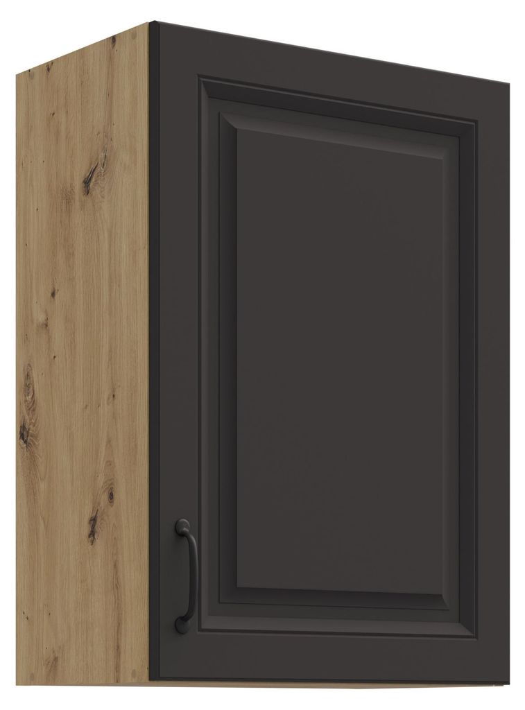 Hängeschrank 50 cm Stilo Grau + Eiche Artisan Küchenzeile Produktbild 