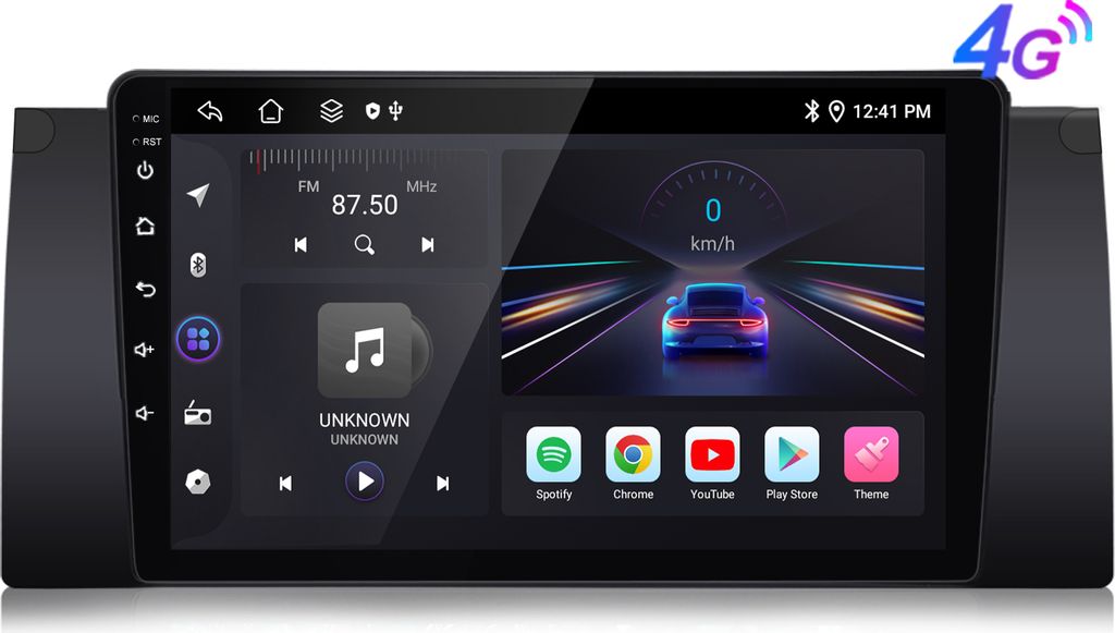 Carplay 6+128G Android13 Autoradio Für BMW E39 5er 1996-2003 GPS Navi BT 8Kern 4GSIM WIFI DAB USB FM SWC