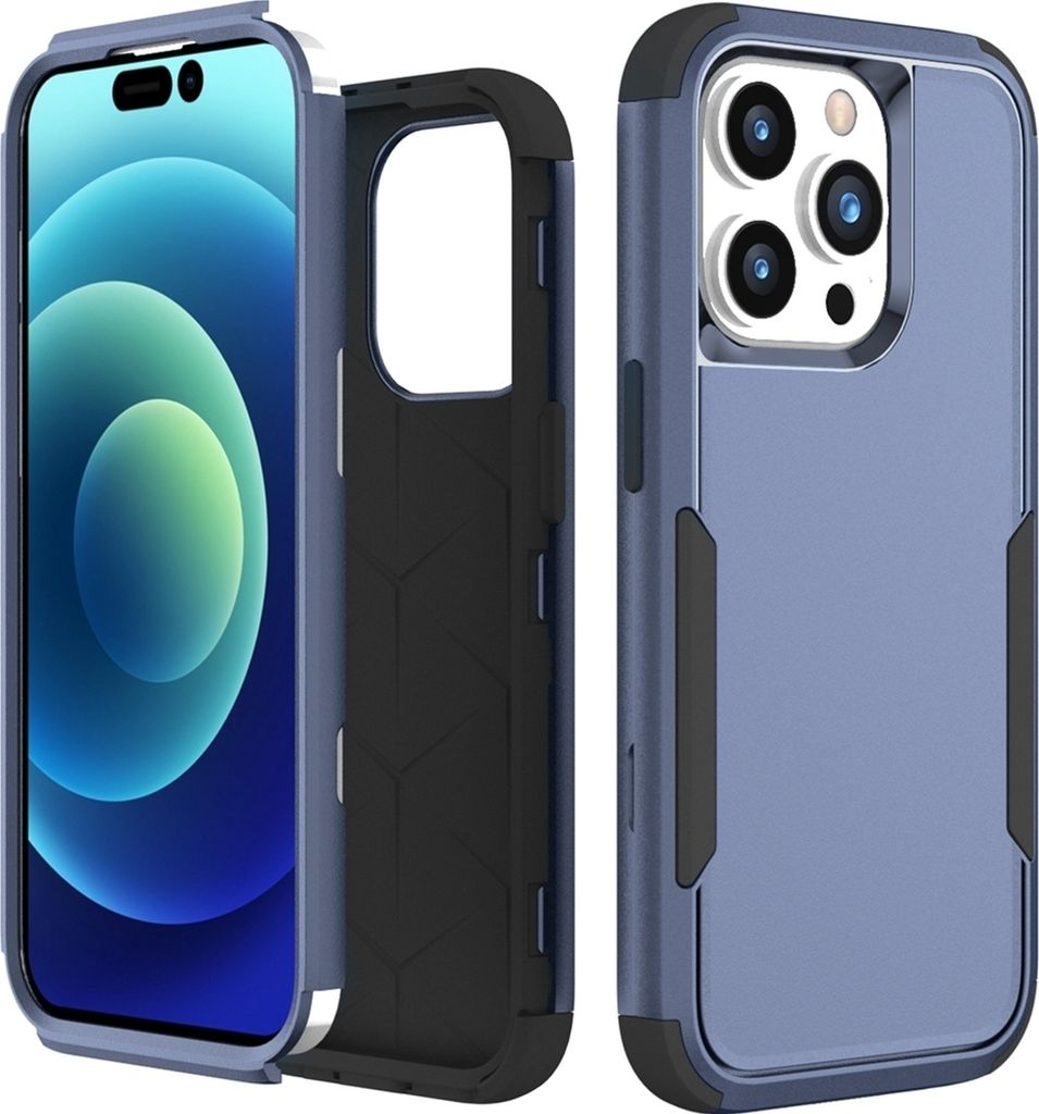 Mobigear Ultra Tough iPhone 15 Pro Hülle Hardcase Backcover Stoßfest - Royal Blue