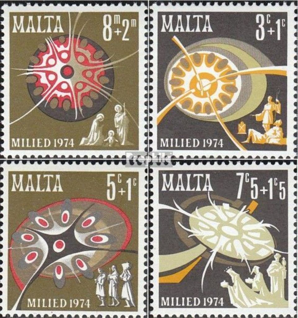 Briefmarken Malta 1974 Mi 501-504 (kompl.Ausg.) postfrisch Produktbild 
