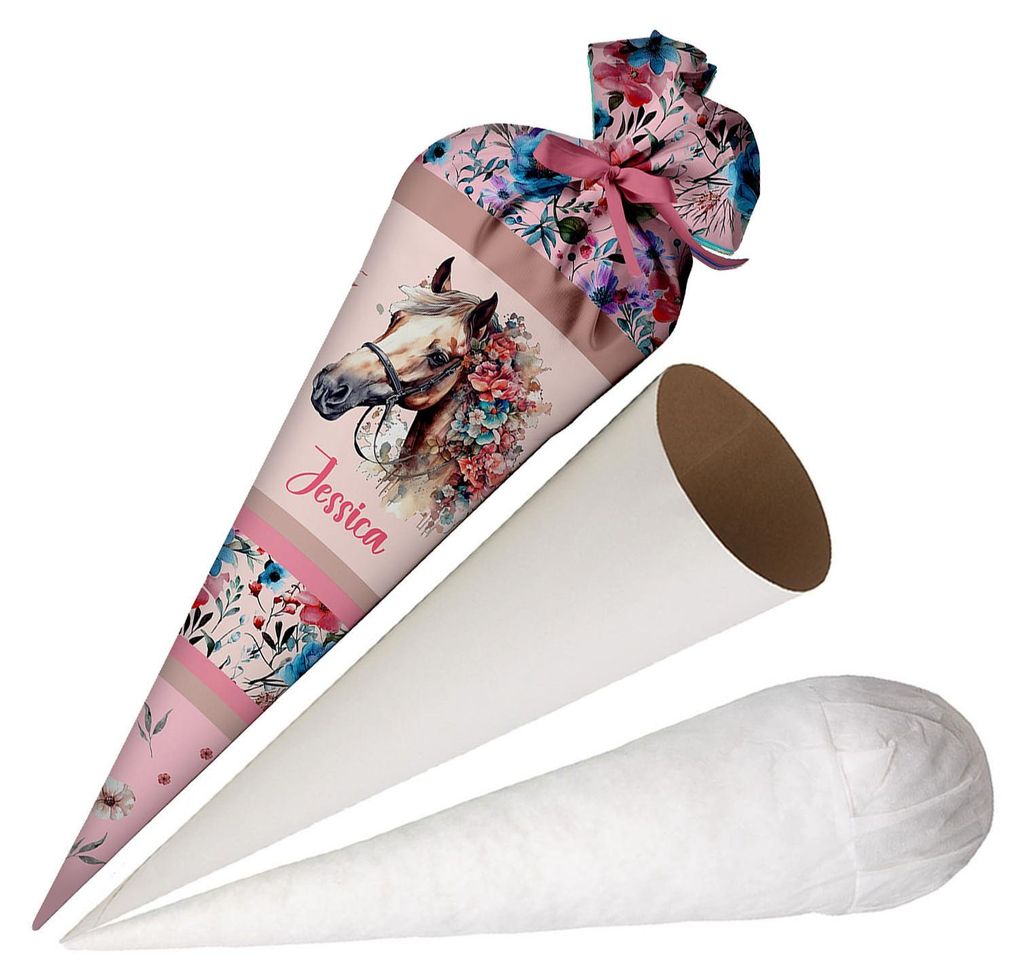Ferocity, Schultüte mit Namen, 70 cm, Zuckertüte zur Produktbild 
