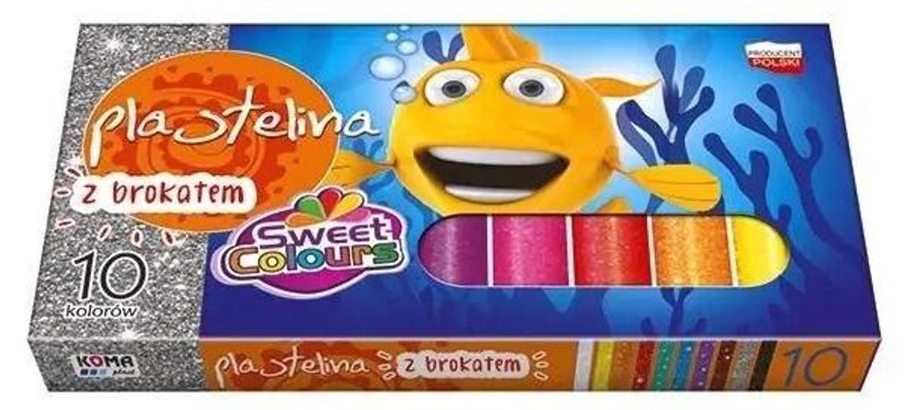 Trblietavá plastelína, 10 farieb – Sweet colours Obrázok produktu 