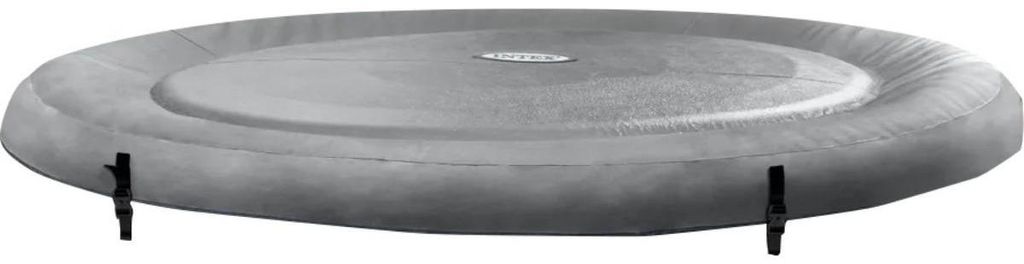 Intex Whirlpoolabdeckung PureSpa Greywood Deluxe Ø 216 cm Produktbild 