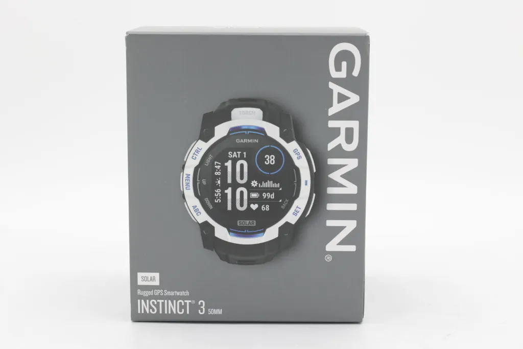 Montre connectée solaire Garmin Instinct 3 GPS antichoc blanche - 7