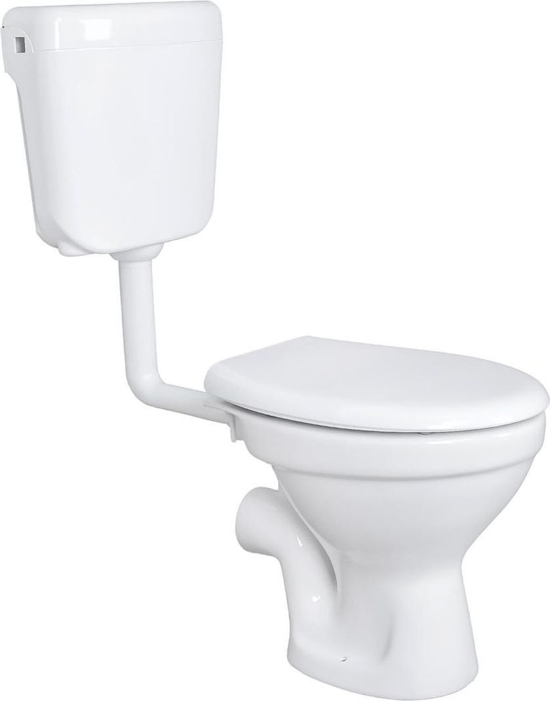 Complete set voor wandtoilet met horizontale afvoer, diep Productafbeelding 