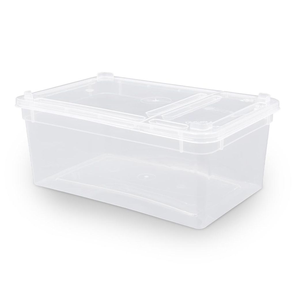 Dose 1,3 Liter – 18,5 × 12,5 × 7,5 cm – Transparent mit Produktbild 