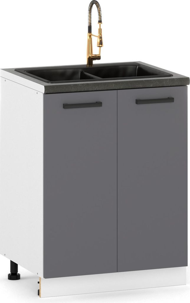 ULWEHOME Szafka kuchenna dolna stojąca 60 cm 2 fronty pod Zdjęcie produktu 