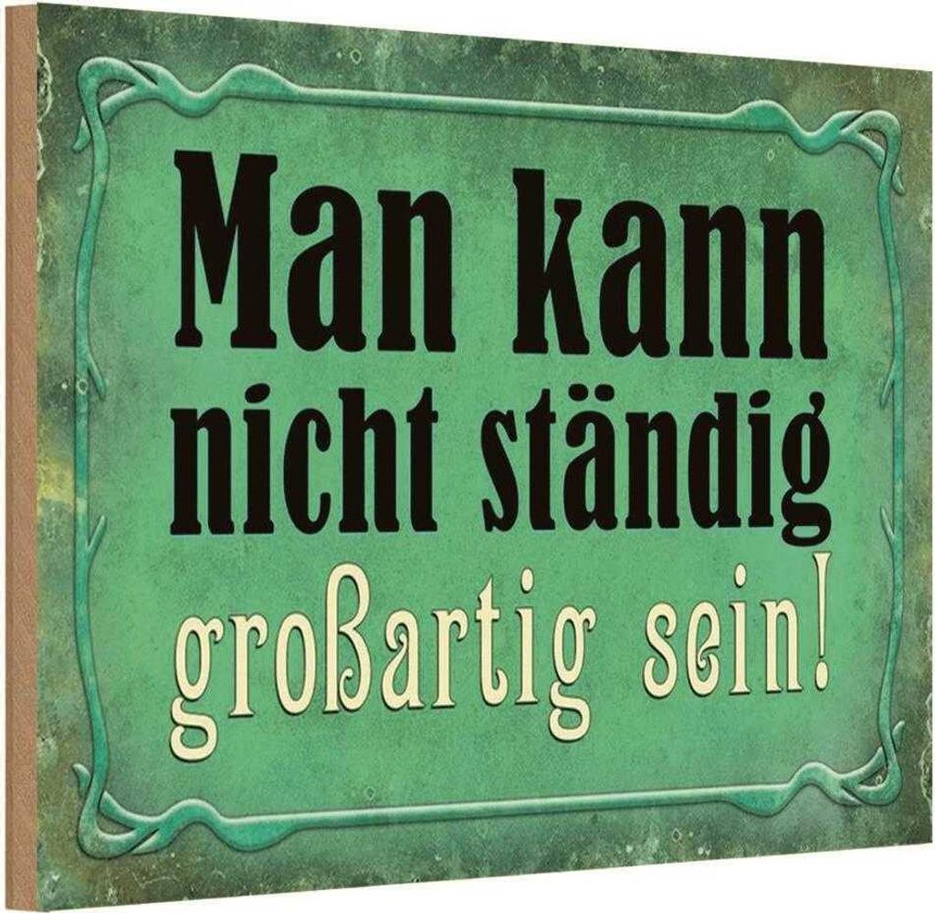 vianmo Holzschild 12x18 cm nicht ständig großartig sein Dekoration