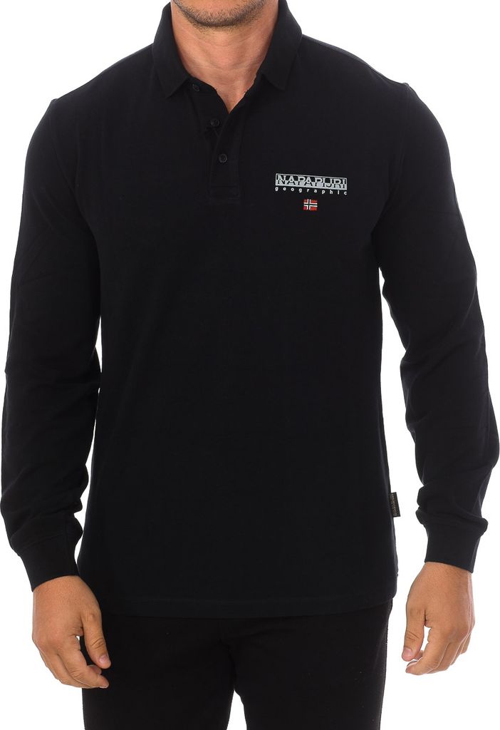 Napapijri E-Ayas NP0A4GJX Langarm-Poloshirt für Herren