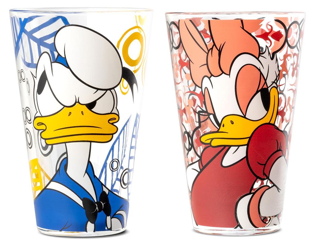Gilde Disney Gläser "Donald & Daisy" forever & ever, 2er Obrázok produktu 