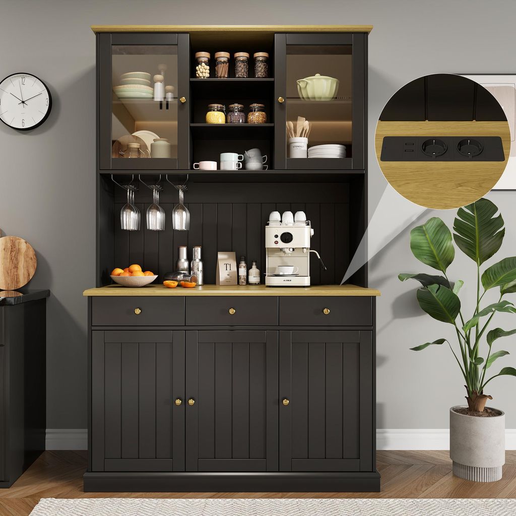 Flieks Cuisine Armoires hautes avec Usb, Armoire de cuisine Image du produit 