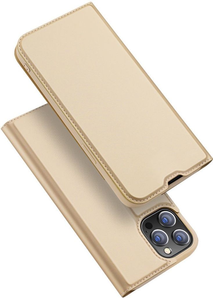 Dux Ducis Skin Pro Holster Case Cover mit Flip iPhone 13 Pro Gold