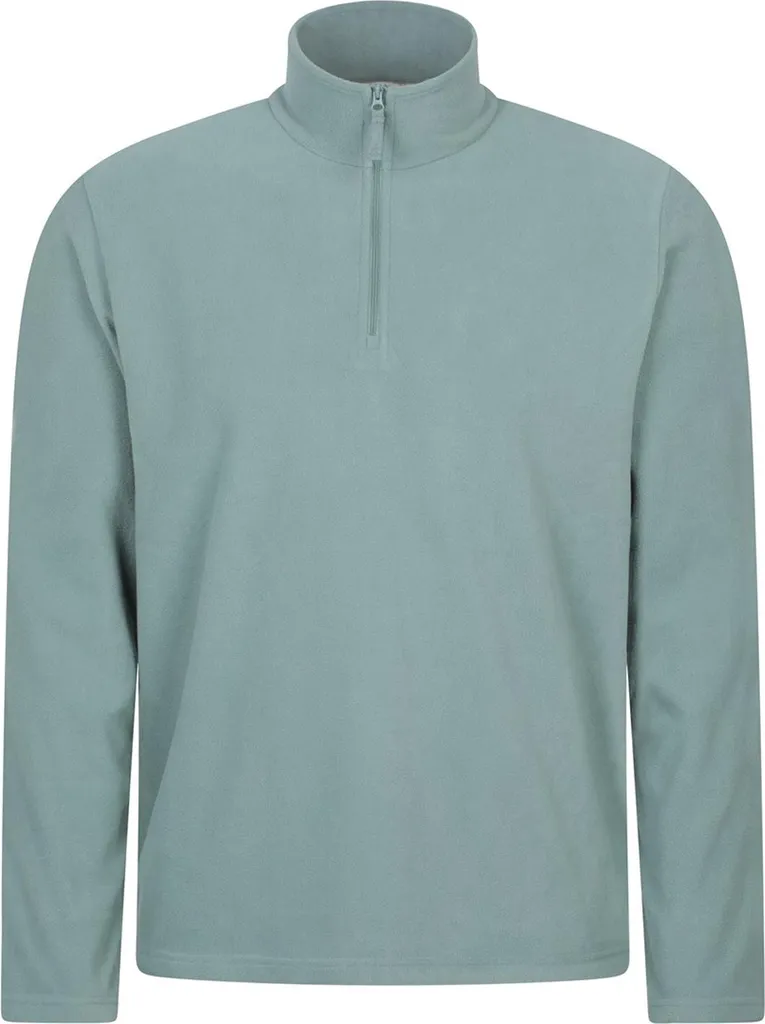 Mountain Warehouse - Pile "Camber II" da uomo, con mezza zip MW4876 (3XL) (Verde pallido)