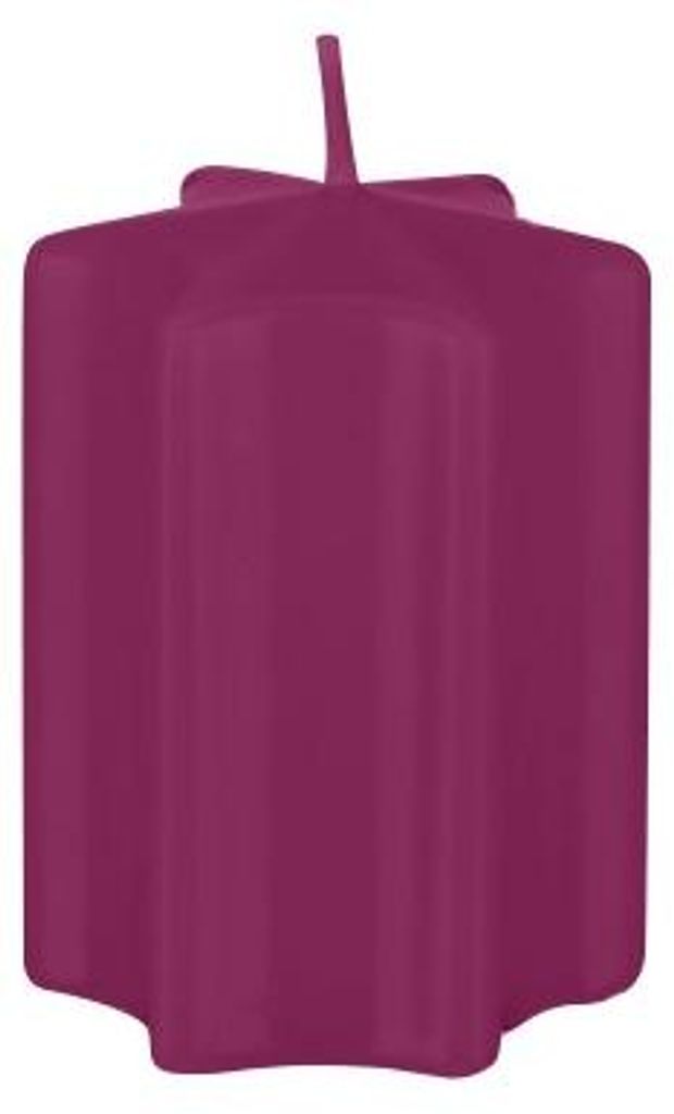 Sternkerzen Brombeere 60 x Ø 60 mm, 8 Stück