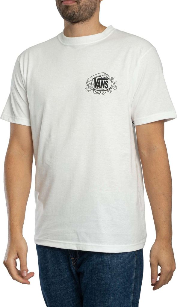 Vans Hot Lines Rückengrafik-T-Shirt, Weiß S