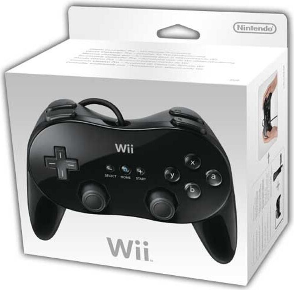 Wii Classic Controller Pro (schwarz) Produktbild 