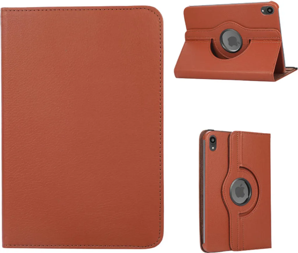 Cover iPad Mini 2024 Marrone Similpelle - Design Girevole 360 Gradi