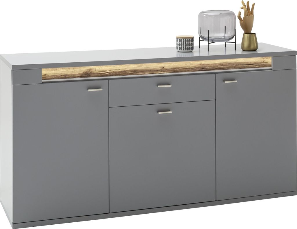 Sideboard Marseille | Arktis grau | inkl. LED Beleuchtung