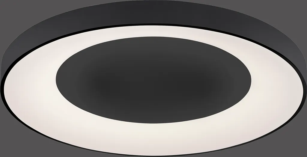 Plafonnier LED 6600lm ultra puissant, intensité CCT ajustable, gris 54W