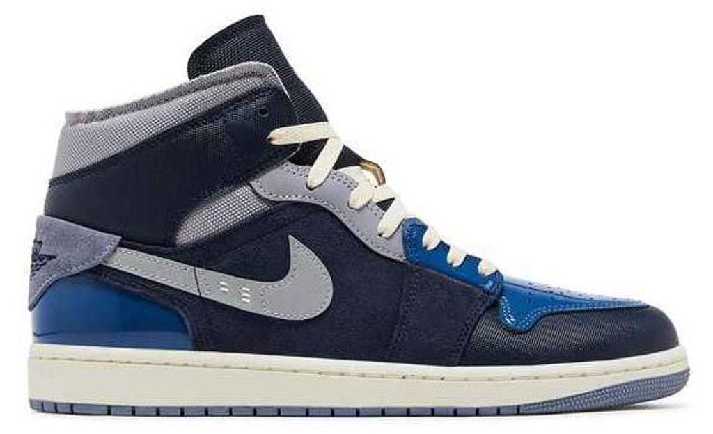 Air Jordan 1 Mid SE Craft Obsidian French Blue Ashen Slate White - EU: 45.5