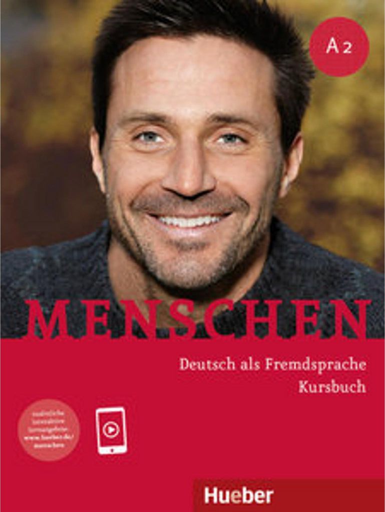 Cover of a German language textbook for adults, featuring a man's portrait and title text.