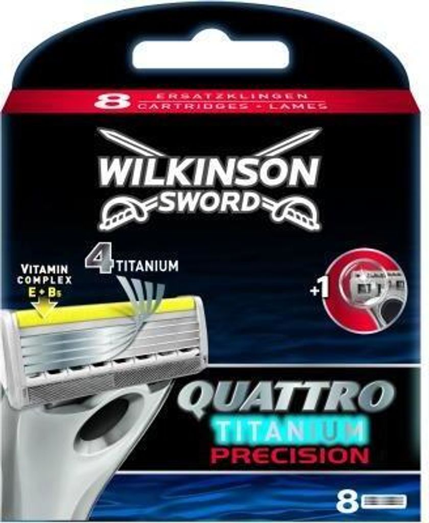 Wilkinson Sword - Quattro Titanium Precision ( 8 pcs ) 8.0ks