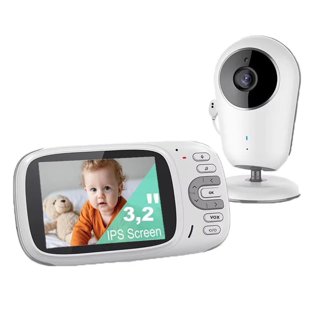 Moniteur Bébé Sans Fil pour Surveillance à Distance avec Écran 3.2"
