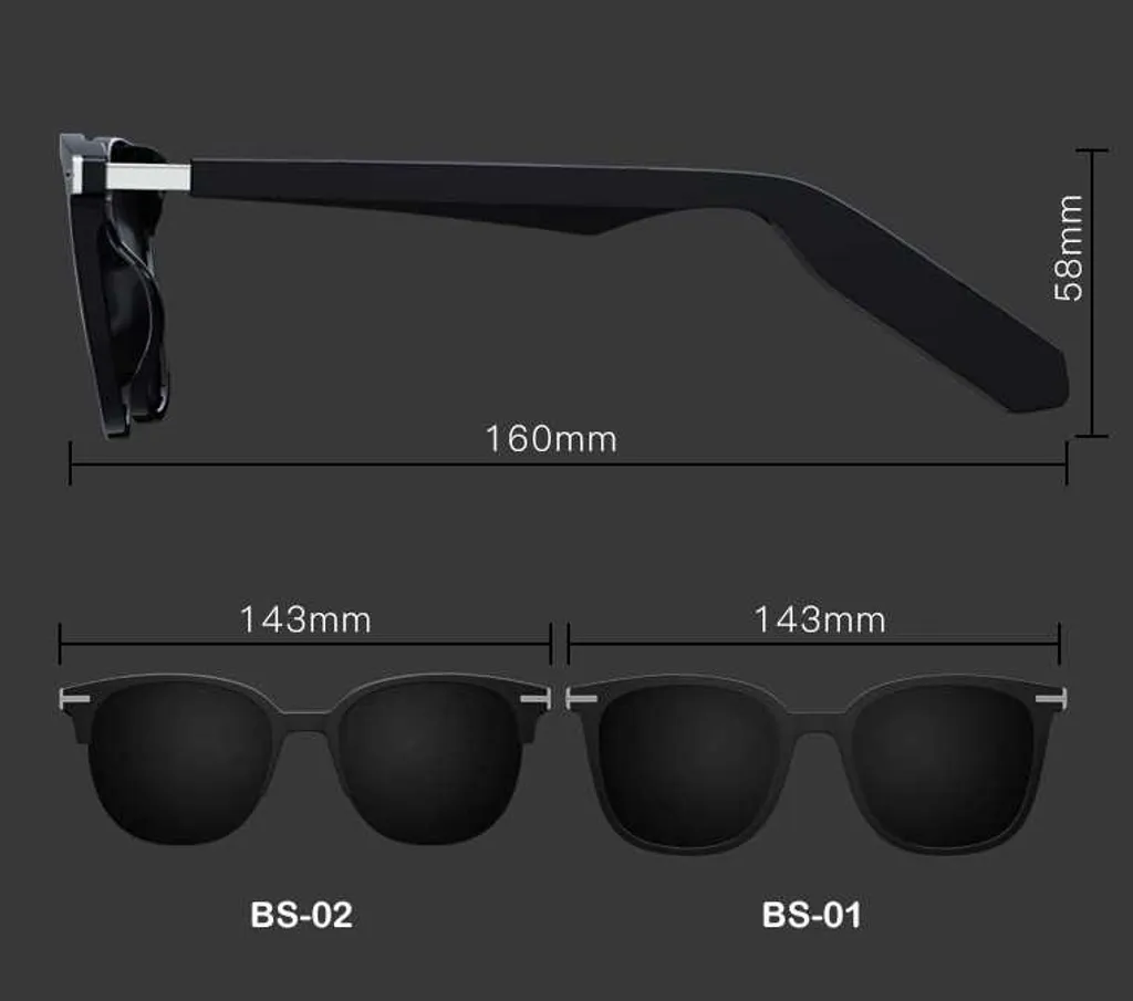 Occhiali da sole audio intelligenti BS-01 - 2