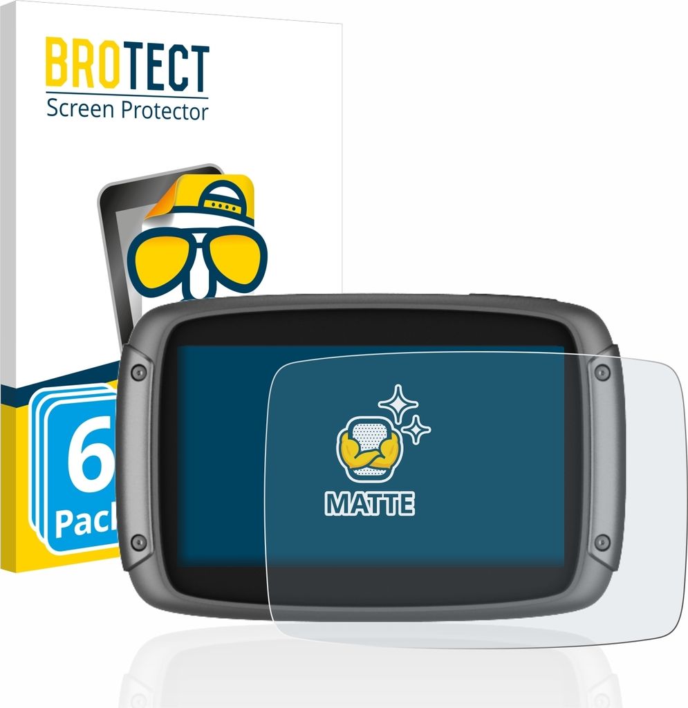 6x BROTECT Schutzfolie für TomTom Rider 500 / 550 Displayschutz Displayschutzfolie Folie Matt Entspiegelungsfolie