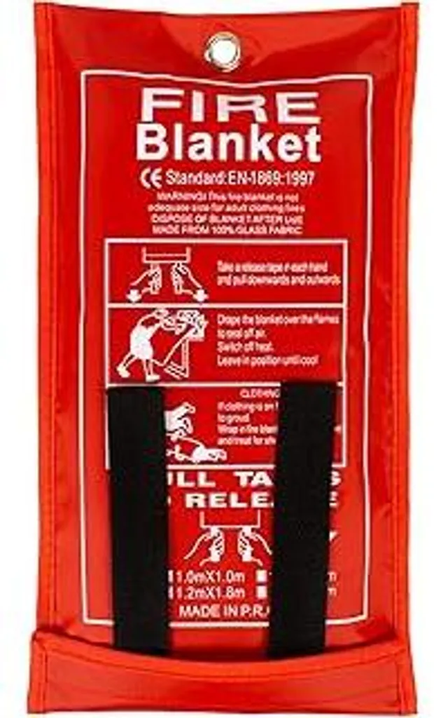 Coperta Ignifuga 1,2x1,8m FLASLD: Kit Sopravvivenza Campeggio e BBQ