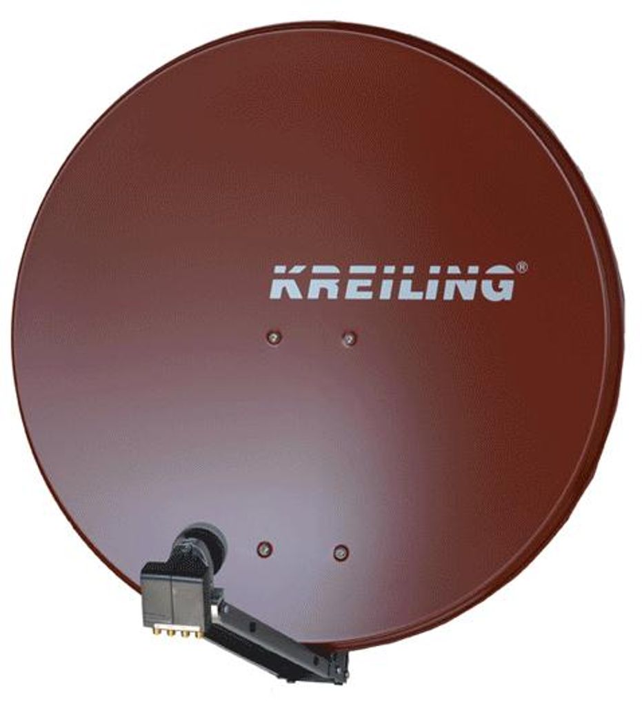 KREI Alu-Spiegel 85cm KRAE85PROFIplus Ausseneinheit vormontiert f. 40mm rot