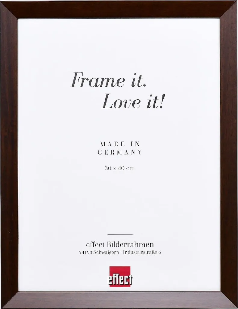 Cornice 13x18 Legno Palissandro con Vetro Museale Antiriflesso Top N