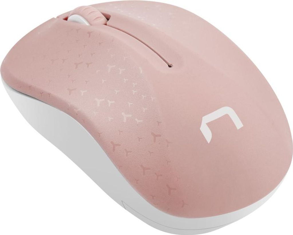 Natec Wireless Mouse Toucan Pink & White 1600DPI Productafbeelding 