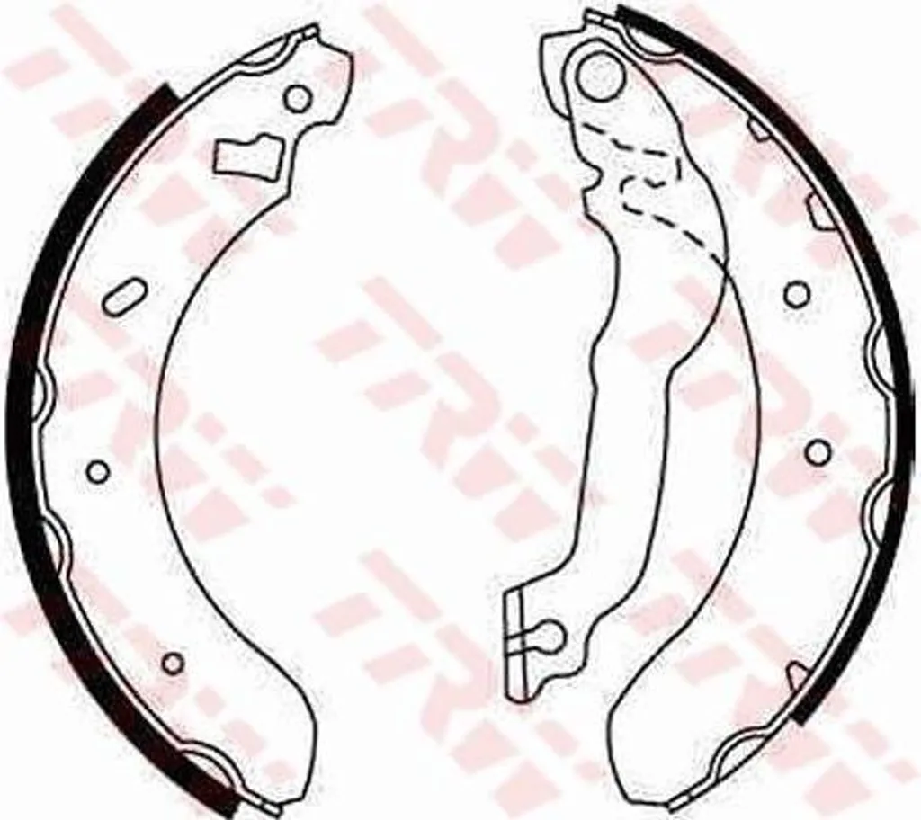 Kit mâchoires de frein à tambour TRW GS6255 compatible Ford Escort