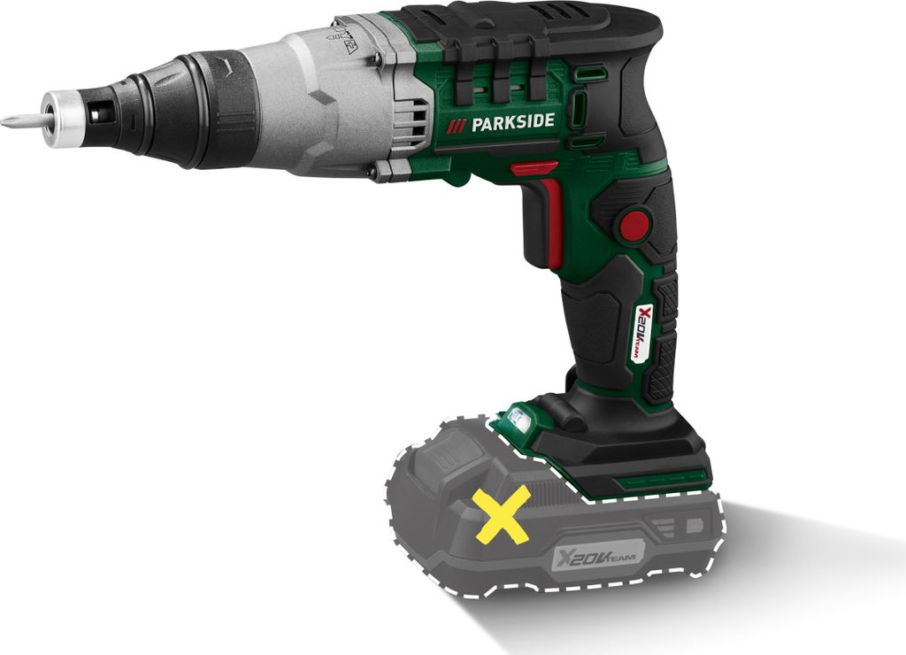 PARKSIDE® 20 V Akku-Trockenbauschrauber »PTBSA 20-Li B2«, Produktbild 