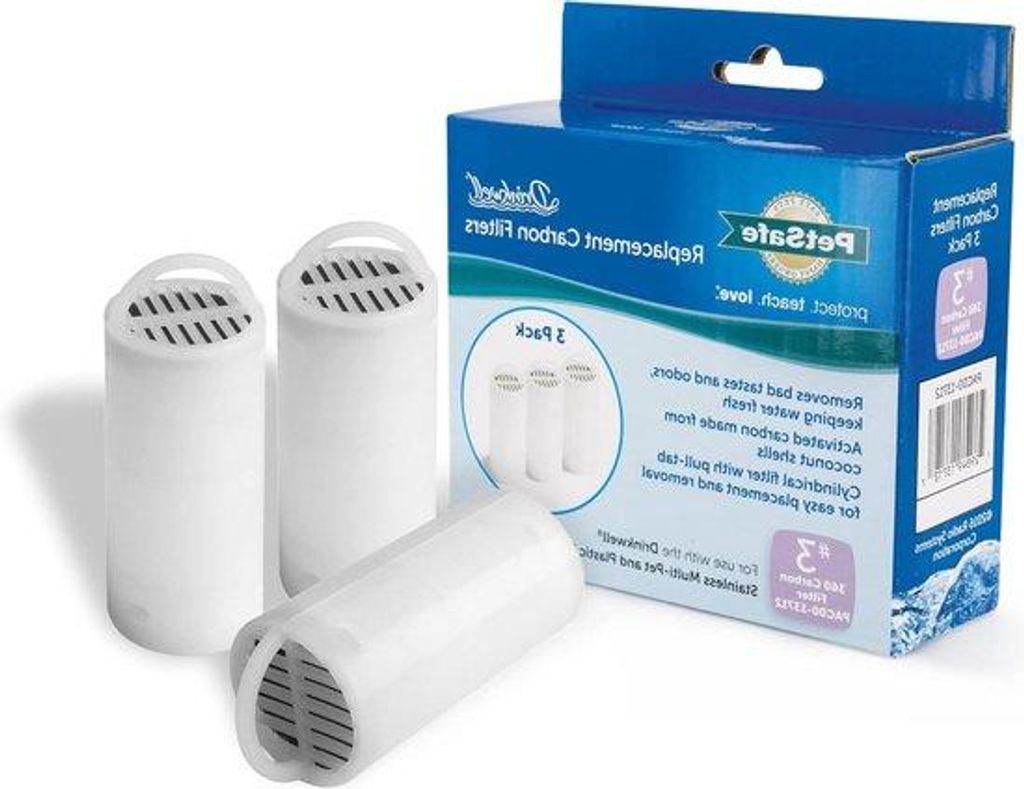 Koolfilter-Set für Drinkwell Drinkfontein 360 - hält Wasser frisch und verhindert Gerüche und Bakterien - 3er Pack