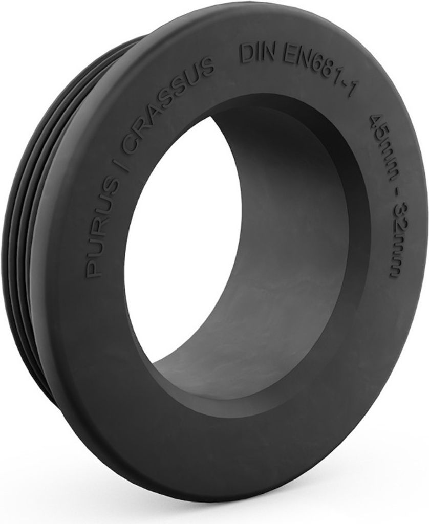 CRASSUS Gummiadapter Druckdichte 0,5 bar 45/32 mm Spannweite, CRA10003