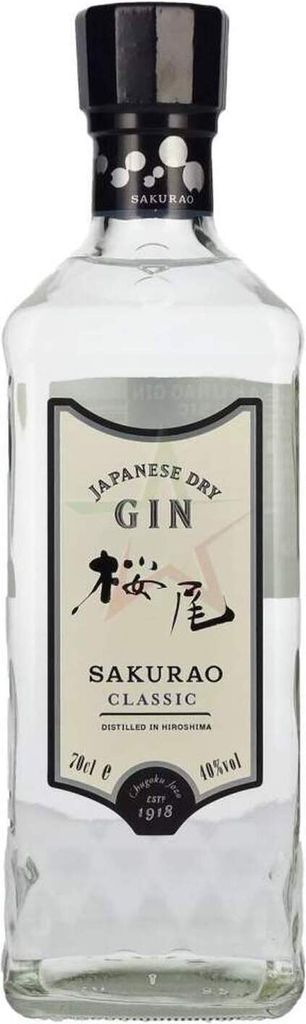 Sakurao Japanese Dry Gin CLASSIC 40 % 0,70 lt.