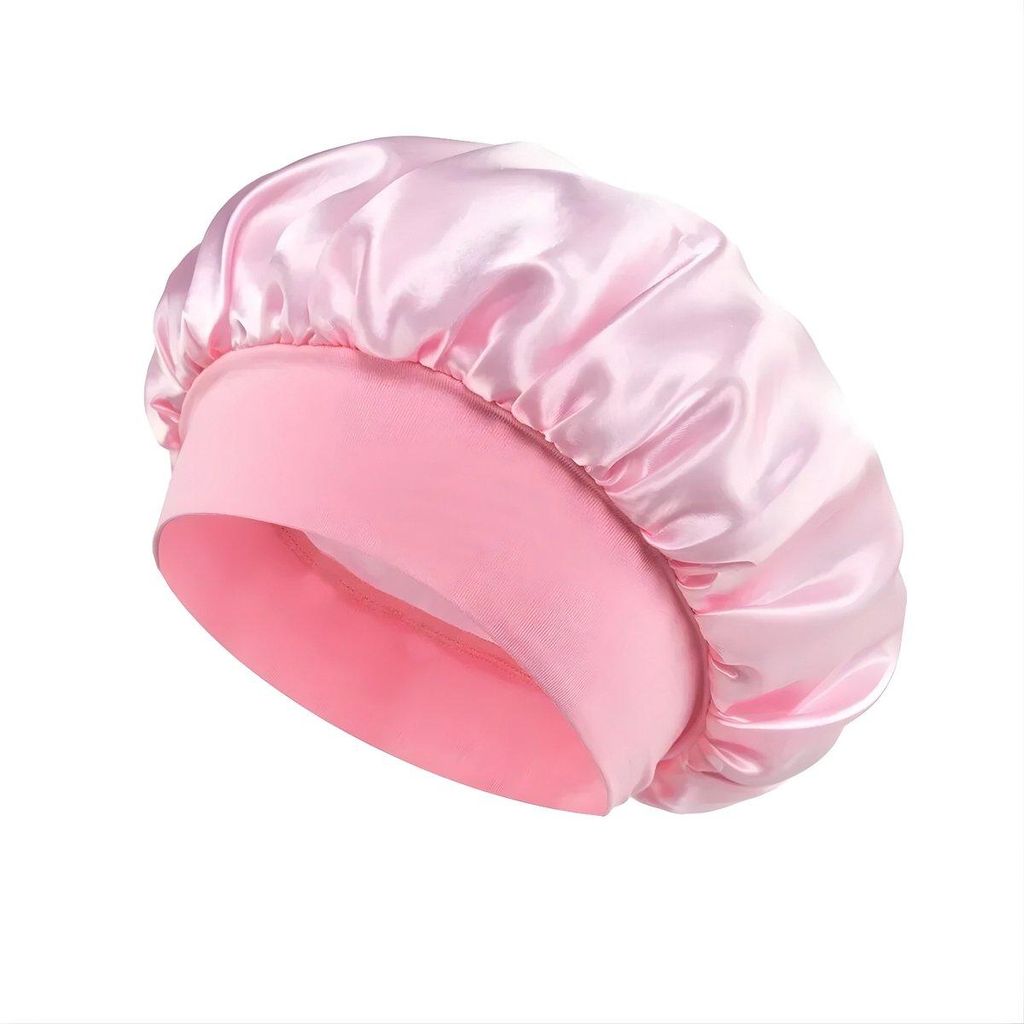 Satijnen Slaapmuts Roze - 1 Stuk - Bonnet satijn - Satijnen Productafbeelding 