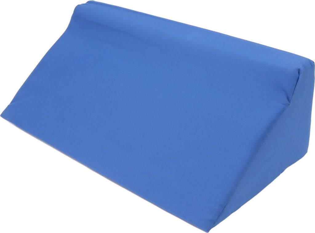 Blaues Seitenkissen mit verdecktem Reißverschluss, aus Kunstleder, schräg verstellbar, für Erwachsene, Seitenschläfer, Schwangere, Bauchkissen,...