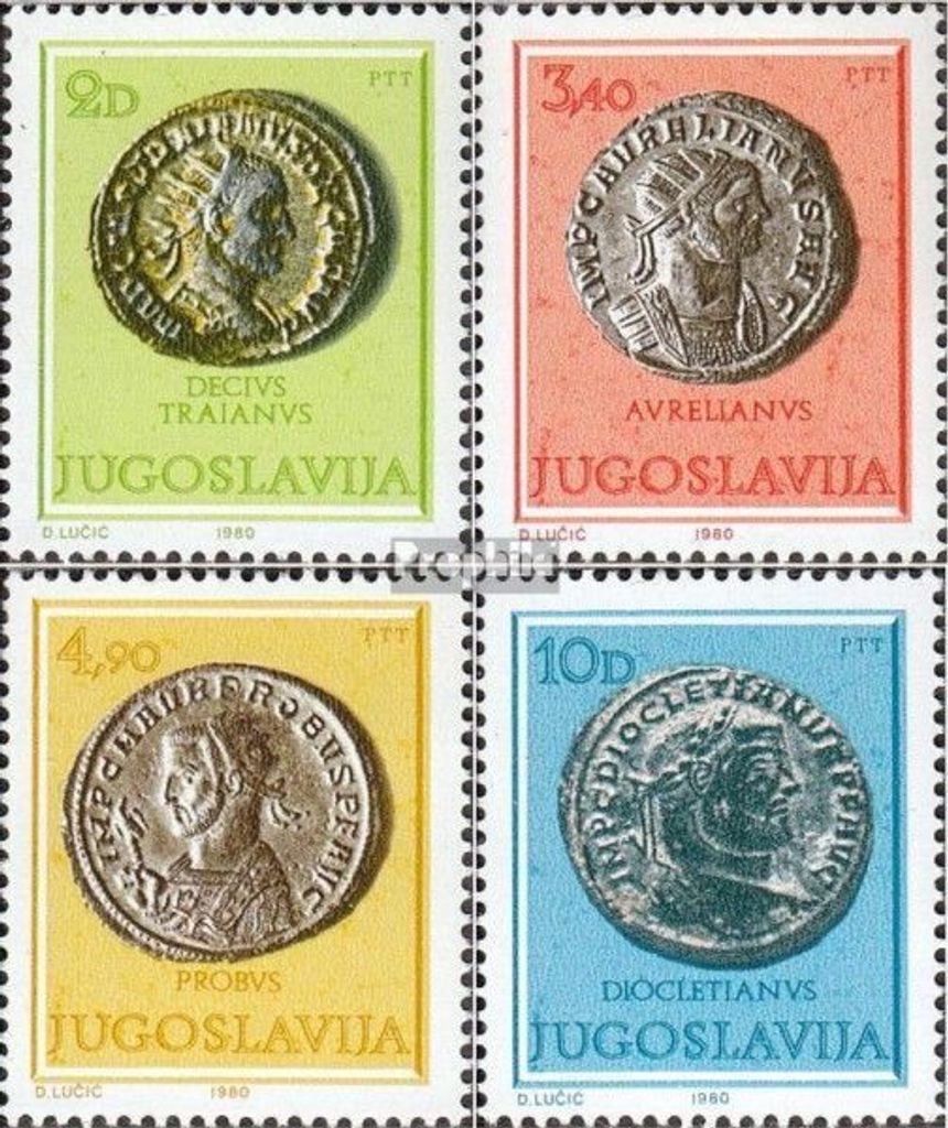 Briefmarken Jugoslawien 1980 Mi 1838-1841 (kompl.Ausg.) postfrisch Museumsexponate