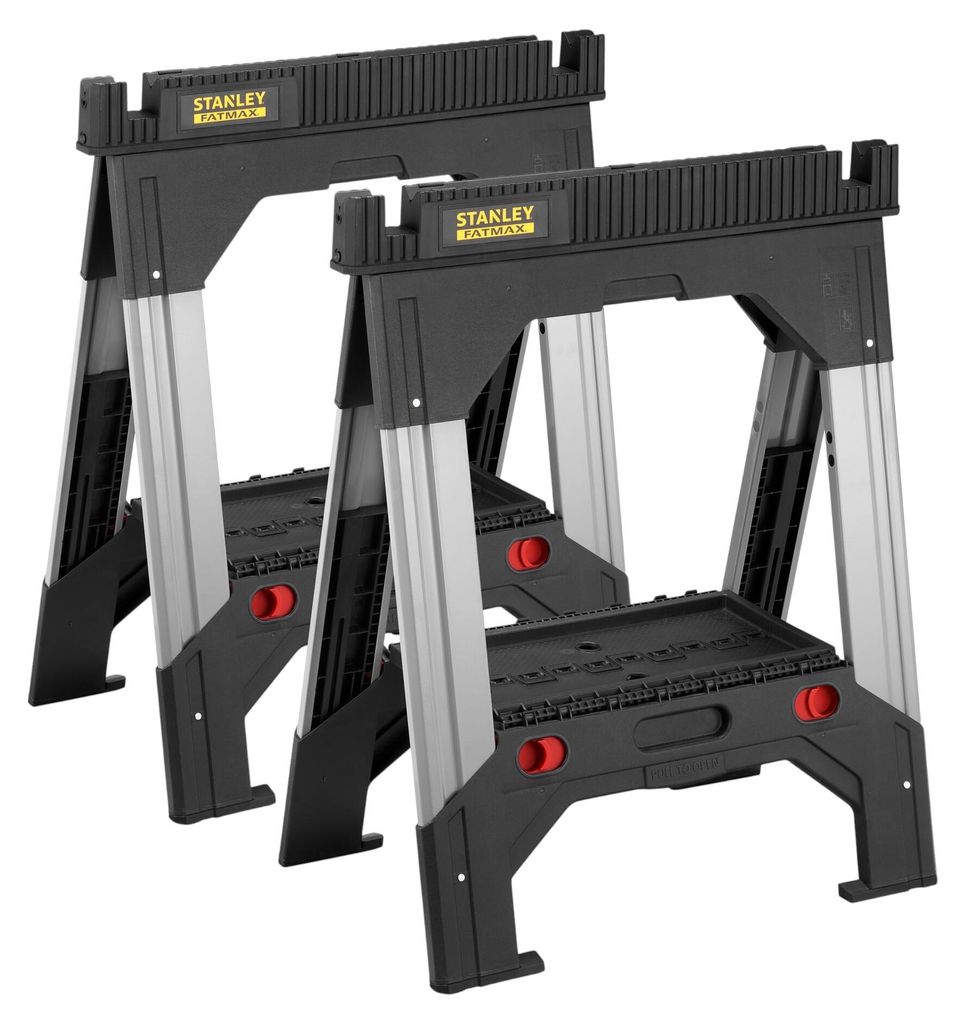 Unterstellbock FatMax, Paar (schwarz, bis 1.135kg pro Paar Produktbild 