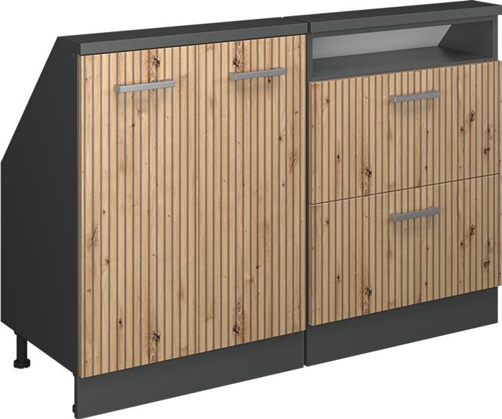 Dachschrägenschrank-Set Vicco Rion Artisan-Eiche 2er Set, Model 55950