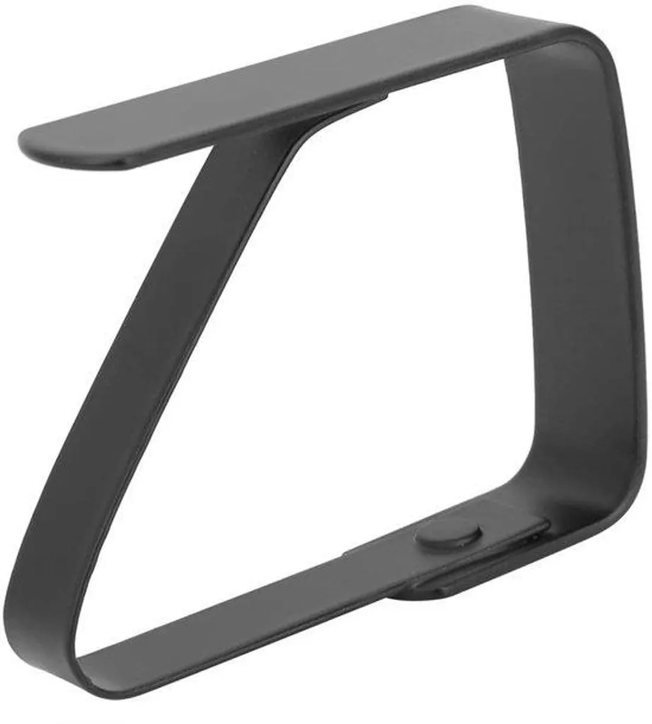 Stop nappe qui s'envole : pinces inox noir pour tables épaisses lot 4