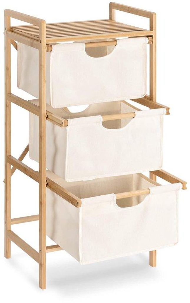 Bambus-Schubladen-Kast 96x44x33cm 3-läufig